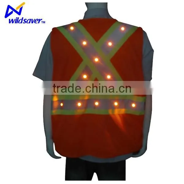 LED Light Reflective Safety Straps Vest photo-6