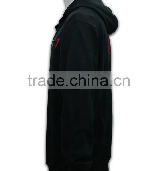 China Manufacture High Quality Tailored Made Pocket Side Zipper Hoodie photo-3