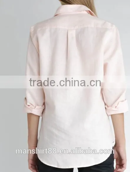 100% Linen or Linen/cotton Comfortable Simple Causal Blouses/shirts for Women photo-4