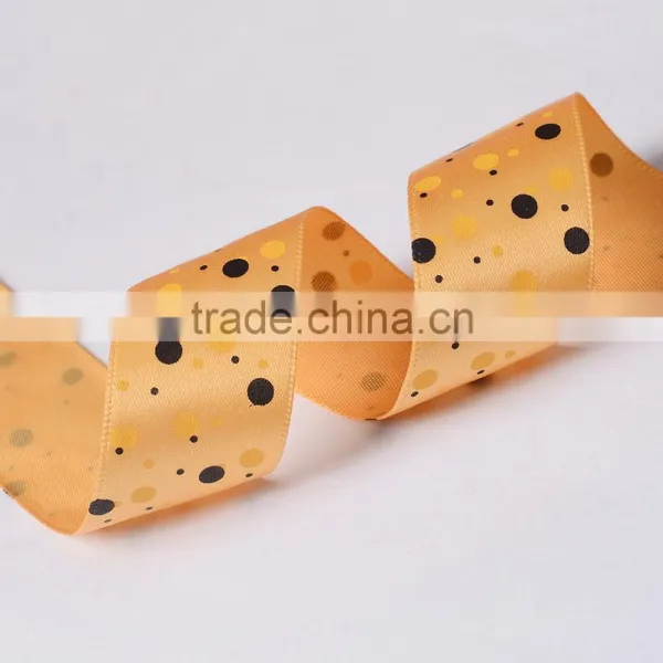 25mm Wide Polka Dot Single Face Satin Ribbon photo-2