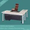 Metal Legs L Shaped Elegant Executive Office Desk YC-TZA01
