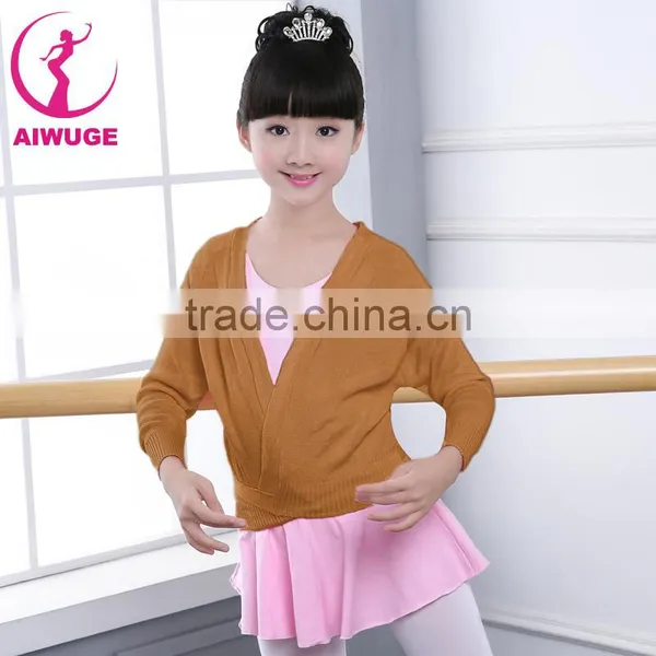 Wrap Knitted Ballet Crossover Leotard Coat Ballet Dance Sweater photo-3