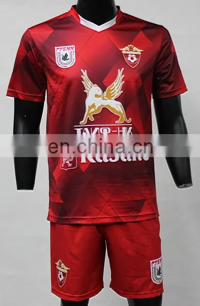 Flexible MOQ Fashion Custom High Quality Soccer Kits With Sublimation photo-4