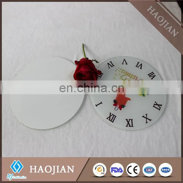 Tempered Glass Clock Sublimation Blank Table Clocks Cheap Table Clock Face photo-3