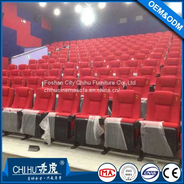 Luxury Leather Folded Cinema Theater Chair,hot Sale Movie Theatre Seats photo-3