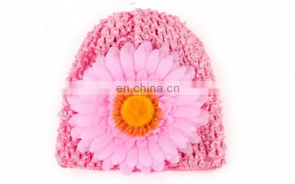 New Born Baby Hat Simulation Sun Flower Child Hat Baby Knitted Hat Elastic Baby Hat photo-2