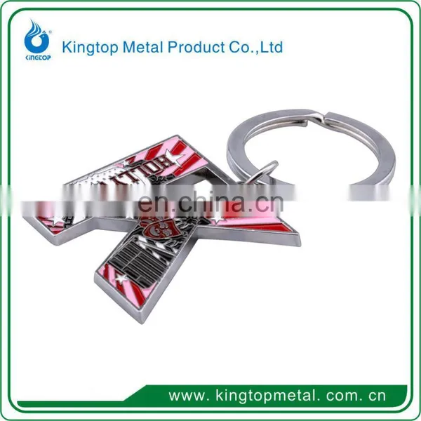 Customized Metal Rhinestone Letter m Keychain photo-2