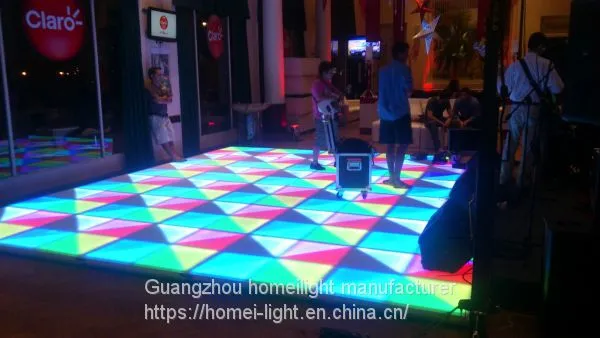 RGB Dance Floor 1x1m Disco Dancing Floor Led Panel Tile photo-3