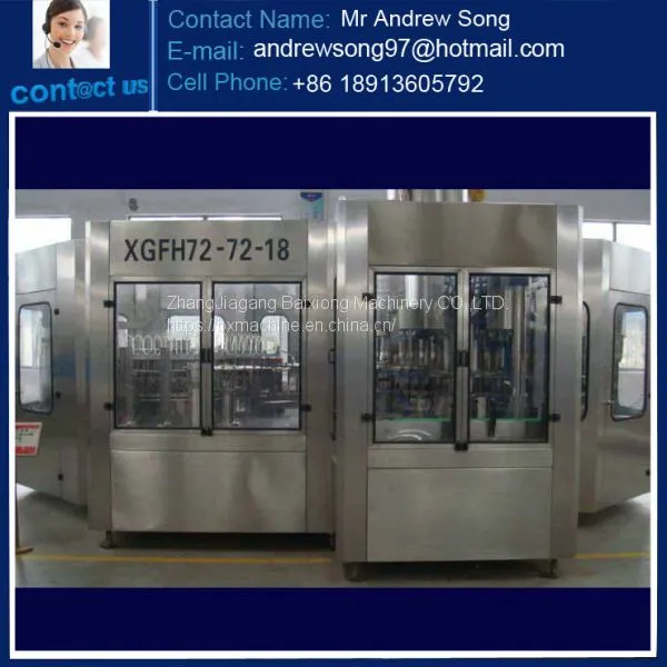 Full Automatic Mineral Water Filling Machine/bottled Filling Line Three in One Unit photo-2
