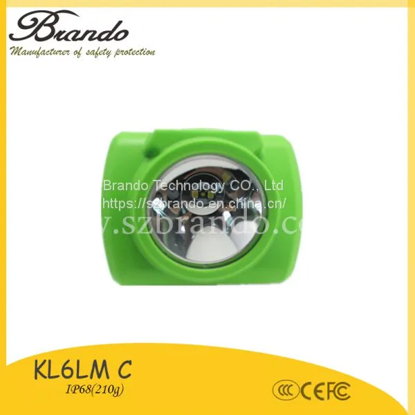 KL6C 13000Lux Cordless Miners Cap Lamp With OLED Screen and 6.2ah Battery