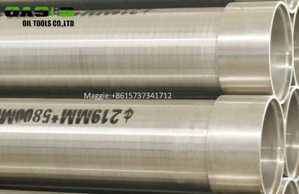 China Manufacutrer 219mm Stainless Steel Cage Type V-wire Wound Screen Pipes for Water Well photo-4