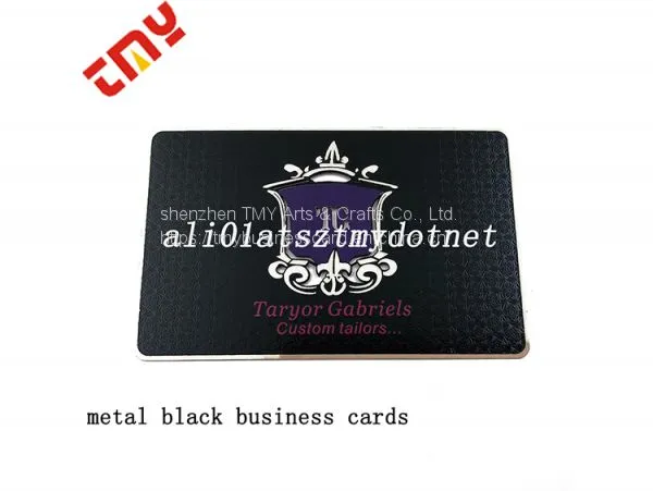 Cheap Nfc Metal Name Business Card Black,Golden Metal Visiting Business Cards photo-3