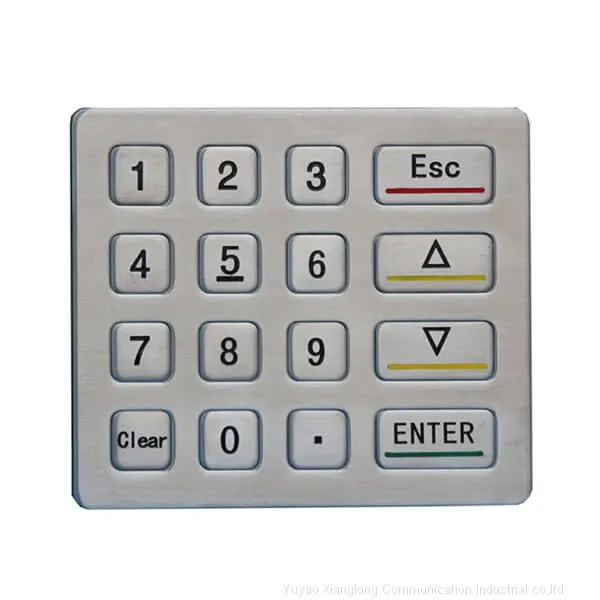 4×4 Vandal Proof Matrix Keypad for Vending Machine，accessing，ATM photo-3