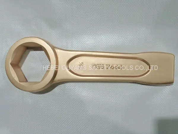 Non-sparking Tools Slogging Wrench Spanner Ring End ATEX Tools Be-Cu photo-3