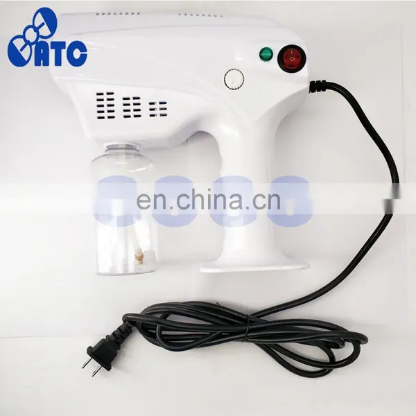 1200W 110v-220v Handheld Atomization Disinfection Fog Machine Stage Smoke Machine Blue Light Nano Steam Gun Hair Spray Machine photo-3