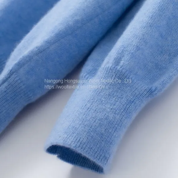 Blue Color Soft Turtleneck Cashmere Sweater for Mens Pure Cashmere Sweater Loose Style Pullover photo-4