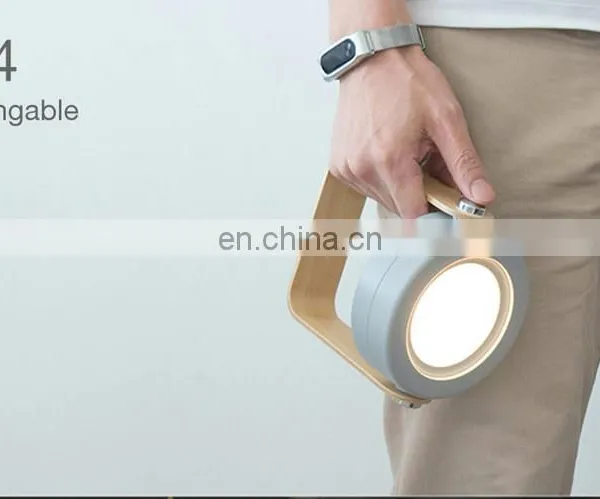 Wooden Lamp Handle Portable Lantern Light Retractable Table Lamp Bedroom Bedside Reading Led Folding Desk Lamp photo-5