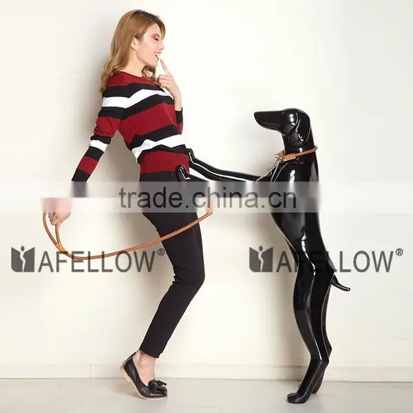 White Fiberglass Abstract Dog Mannequin for Sale photo-6