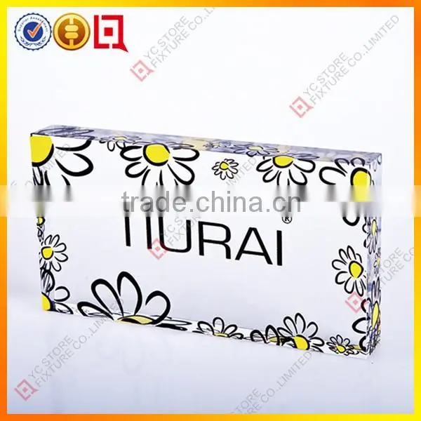 Customized Acrylic Block With LOGO Inside photo-2