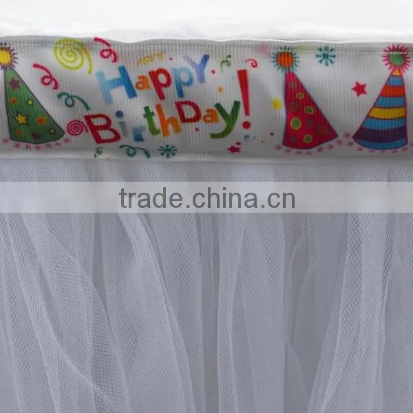 Eye Catching Handmade Tutu Tulle Table Skirt Cover for Baby Shower Unforgettable Party Centerpiece SD103 photo-3