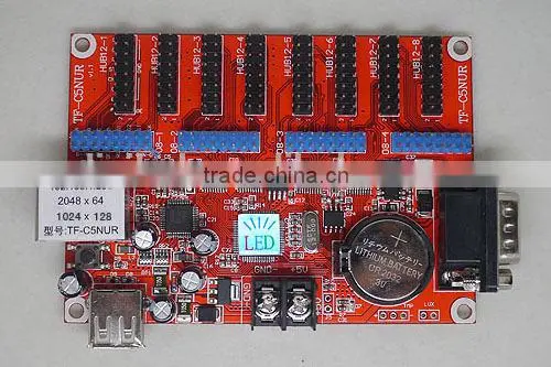 TF-C5NUR, RS232/RJ45/U-disk,led control card for single/two color led display/led message sign,asychronos                        
                                                Quality Choice