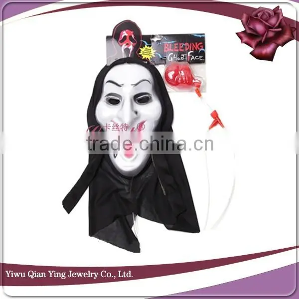 Bleeding Scary Halloween Masquerade PVC Party Face Mask photo-5