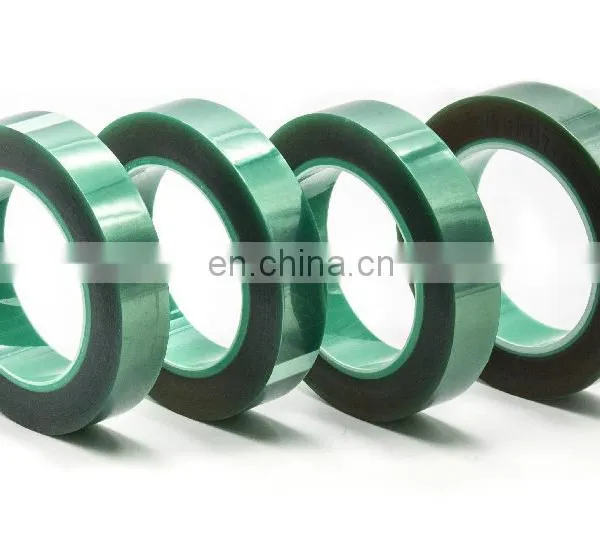 Silicone Pressure Sensitive Adhesive Green PET High Temperature Masking photo-4