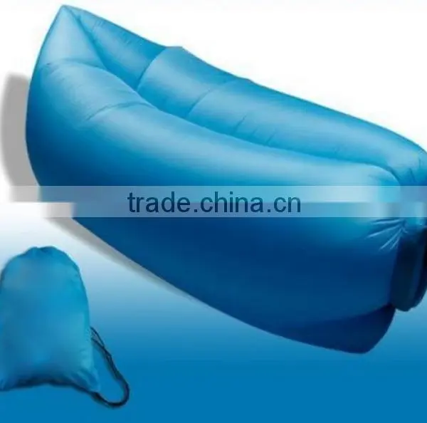 Outdoor Inflatable Lounger Hangout Nylon Air Sleeping Bag Camping photo-2