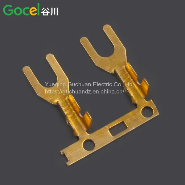 DJ4311-3.2 Fork Lug Horizontal Brass Horizontal 3.2 Fork Terminal photo-3