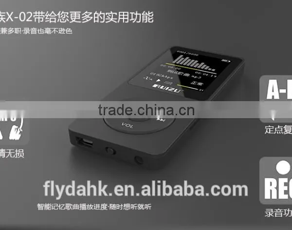 Ultrathin 4gb MP3 Player With Voice Recorder 1.8 Inch Screen Original RUIZU X02 With FM E-Book Clock Data Mp3 Player. photo-4