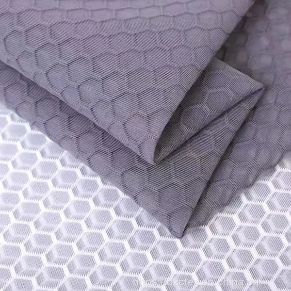 Light Weight 3D Jacquard Transparent Mesh Fabrics for Curtains Clothing Decoration With Width of 220CM photo-3