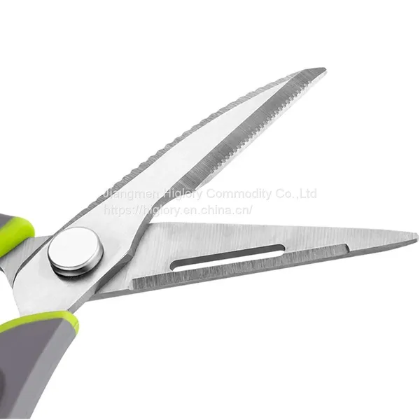 Chef's Heavy Duty Kitchen Scissors 8-in-1 Multi-Purpose Utensils With Magnetic Holder photo-3