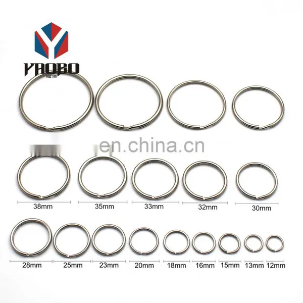Hot Sell Customize Metal High Quality Key Split Ring Black photo-2