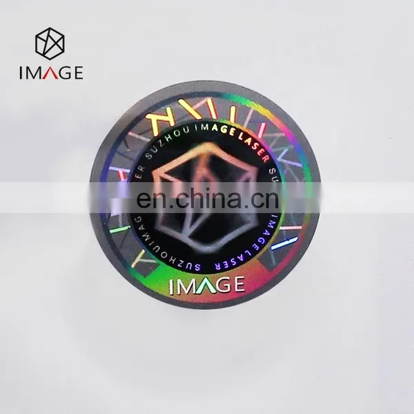 Sparkle Holographic Custom Logo 3D Packaging Stickers In Roll photo-3