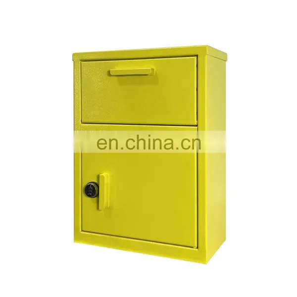 Galvanized Steel Power Coating Free Standing Parcel Drop Box Standing Mail Box photo-2