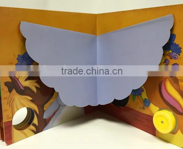 FDT customized kids picture books with interesting music sound effects electronic talking book