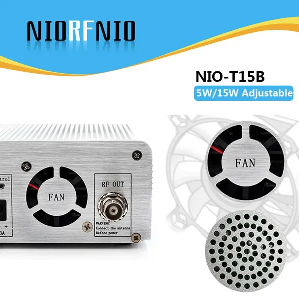 NIORFNIO NIO-T15B 0~15W FM Transmitter Device Bluetooth 87mhz to 108mhz PLL Frequency Stabilization photo-4