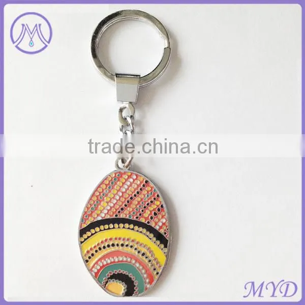 Promotional Colorful Design Art Rose Gold Plated Metal Alloy Car Keychain photo-6