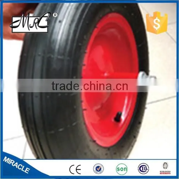 CHINA MRC Brand Small Pneumatic Rubber Hand Truck Wheel Wheelbarrow Wheel 3.50-8 photo-6
