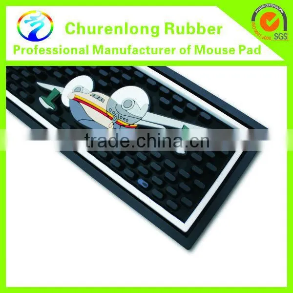 Promotional Customized Advertising Logo PVC Wine Mat for Bar photo-6