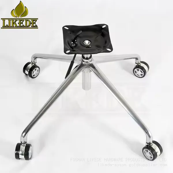 Four-Star Swivel Chair Base Newest Height Adjustable Chrome Sofa Legs Home Office Workshop Hospital Laundry Versatile Table Use photo-2