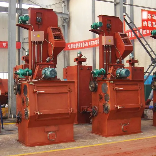 Q32 Tumblast Tumbler Belt Die-casting Cleaning Abrator, Tumblast Tumble Belt Shot Blaster Blasting Machine Crawler Rubber Belt