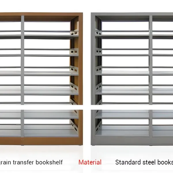 Premium Wooden Bookcase With Storage Compartments—Chinese Factory School Furniture