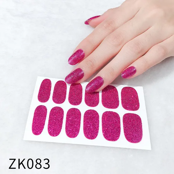 Polish Stickers Pink Nail Wrap Nail Art Stickers for Colorful and Creative Manicures