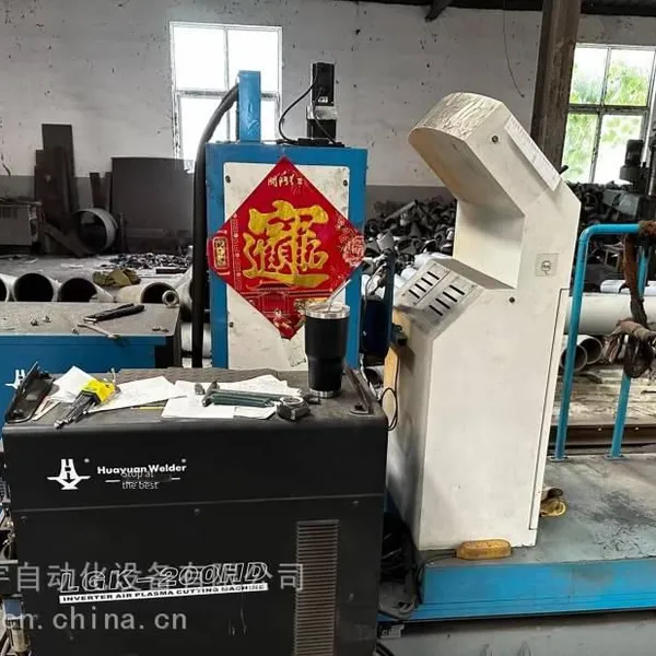 Second-hand Five-axis Pipe Intersection Plasma Cutting Machine, Second-hand Round Pipe Cutting Machine for Sale On-site photo-2