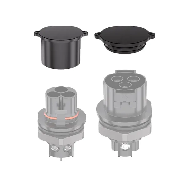NSPV Solar Silicone Rubber Inverter 3P AC Connectors End Cap Dust Caps photo-4