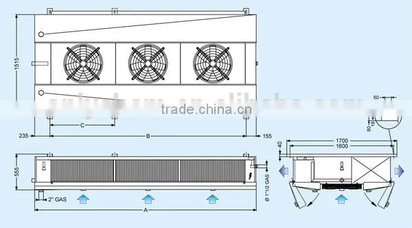 -25 Degree Industrial Air Cooler for Quick Frozen photo-5