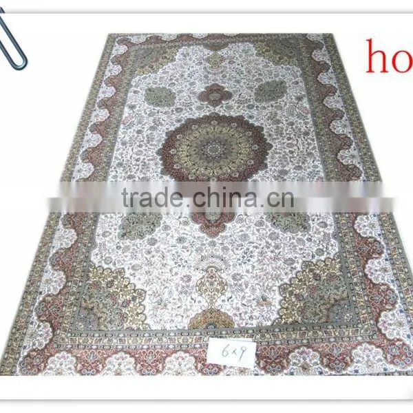 Handmade Chinese Weaver Pure Silk Industrial Carpet Polyester Microfiber Rug