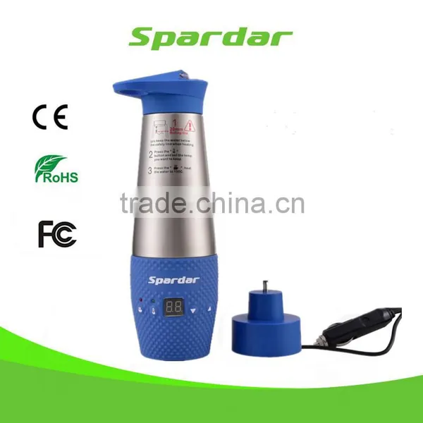 Car Travel Coffee and Tea Flasks Mug Water Heated Boil Cup photo-4