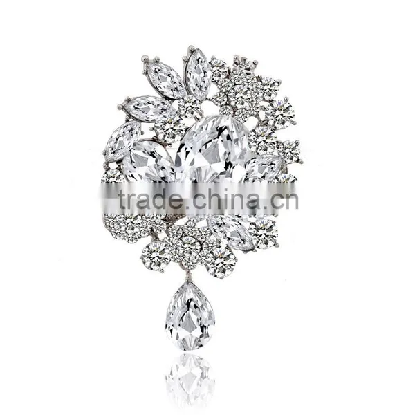 Black Acrylic And Rhinestone Cheap Wholesale Brooch photo-3